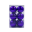 Bauble Shiny Purple 70mm - 12 Pack