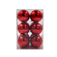 Bauble Shiny Red 70mm - 12 Pack