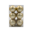 Bauble Matte Champagne 70mm - 12 Pack
