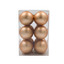 Bauble Matte Rose Gold 70mm - 12 Pack