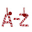 Candy Cane Letter "A-Z"  10cm.