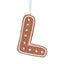 Gingerbread Letter "A-Z" 12cm.