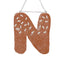 Gingerbread Letter "A-Z" 12cm.