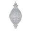 Drop Bauble Silver 100mm