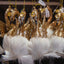 Swan Hanging Champagne 13cm