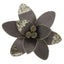 Poinsettia Clip-on Brown Glitter 30cm