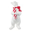 Standing Polar Bear with Candy Cane 185cm