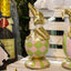 Rabbit Gold In Egg Harlequin Pastel 19cm