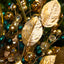 Bauble Wreath Green/Gold 55cm