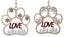 Love Paws Hanging Red 10.5cm