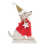 Dog with Hat Red & Gold 20cm