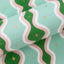 Wrapping Paper Retro Swirl Mint/Emerald Collection 76cm X 2.5m