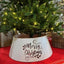 Tree Skirt Metal Hinged White 68cm