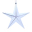 Star 5 Point Shiny Silver 30cm