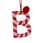 Candy Cane Letter "A-Z"  10cm.