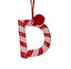 Candy Cane Letter "A-Z"  10cm.