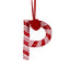 Candy Cane Letter "A-Z"  10cm.